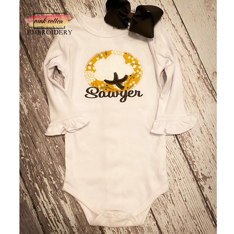 Cotton Floral Appliqué