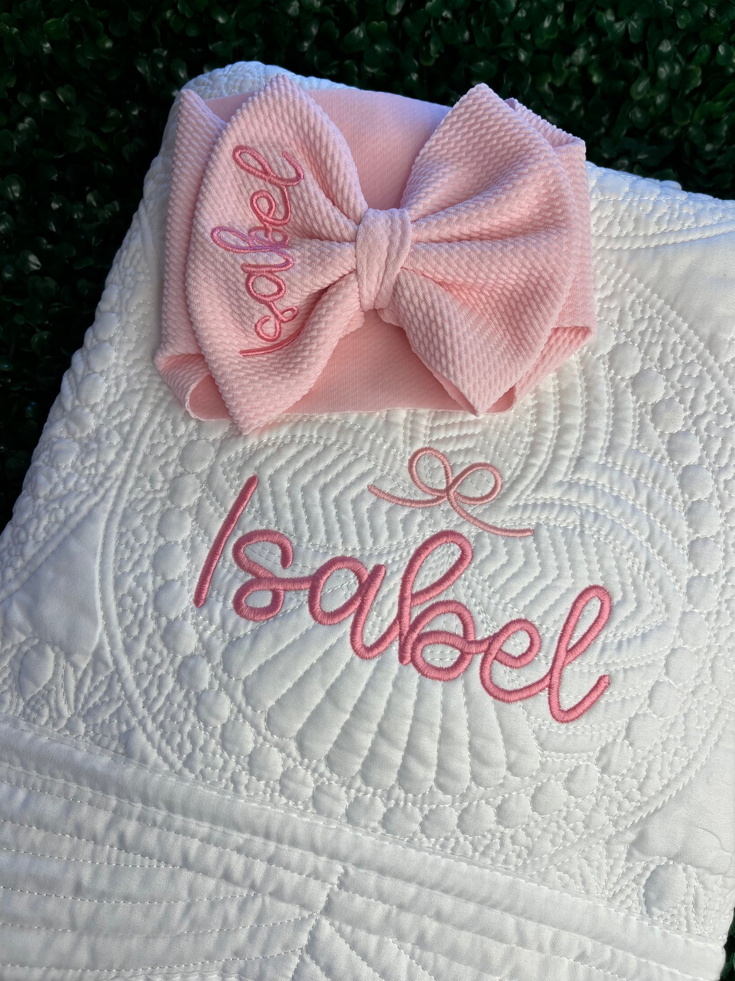 Baby Quilt Embroidered