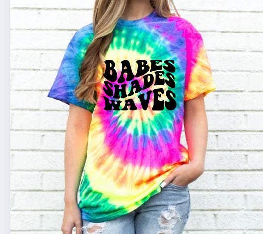 Wavy Text Tie Dye