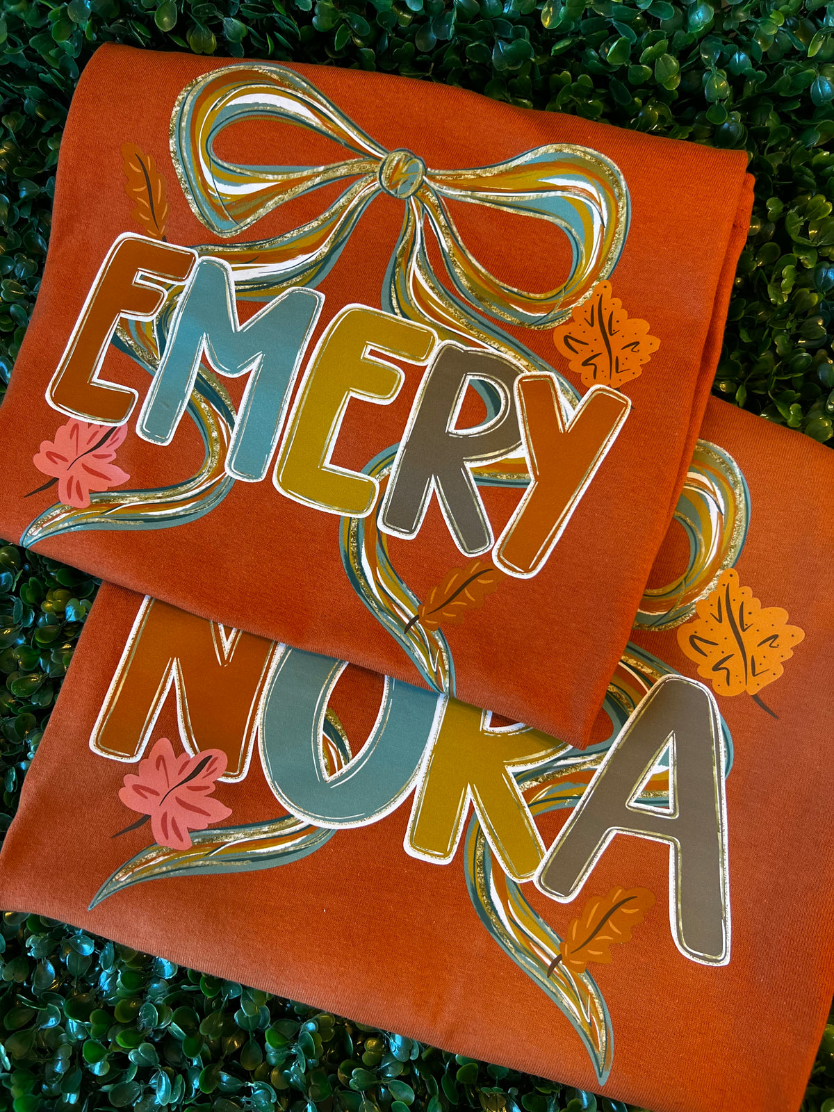 Thanksgiving Fall Name Shirts