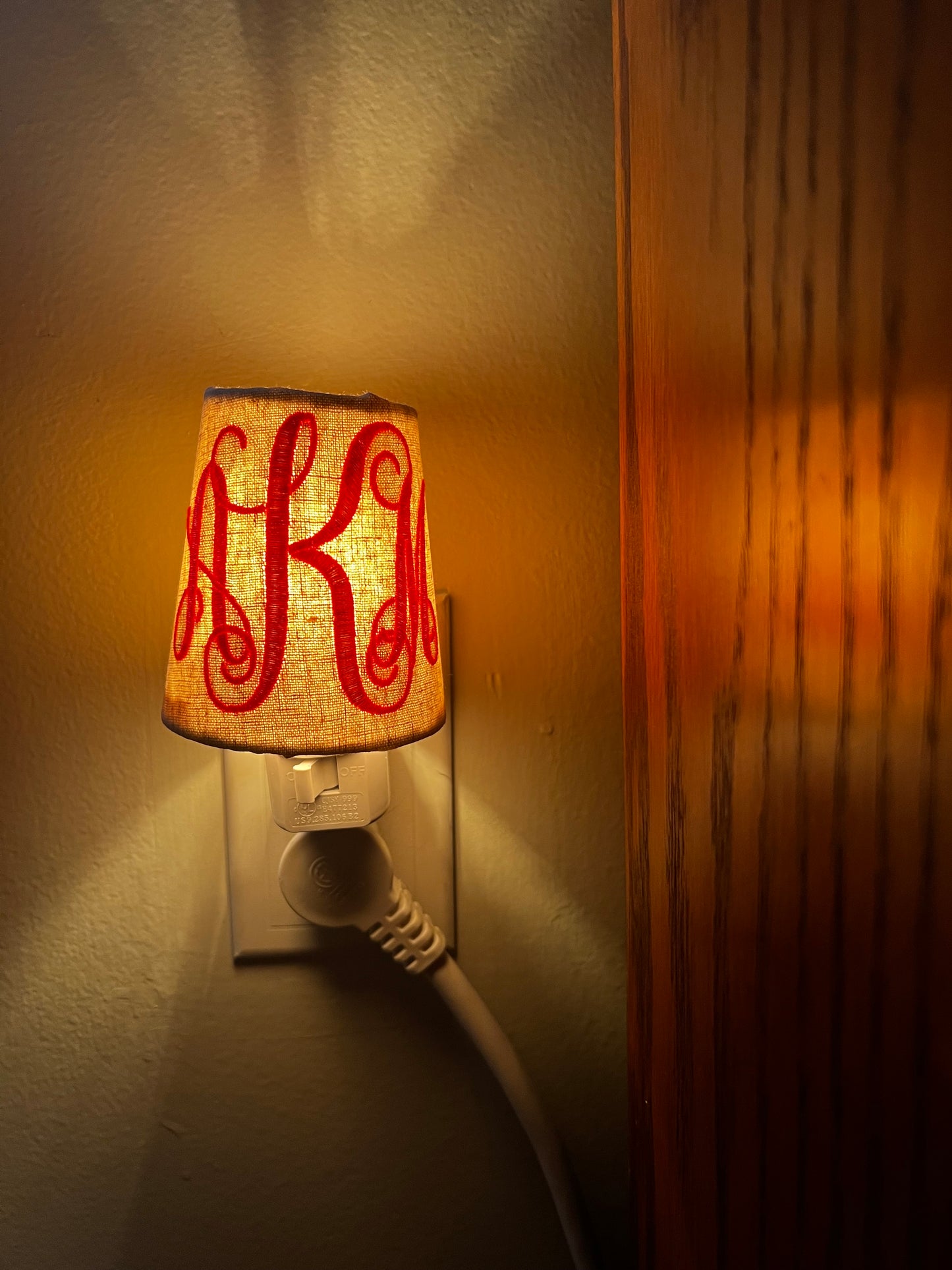 Night Light Monogram