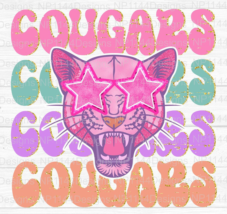 School spirit with glitter - ANY TEAM