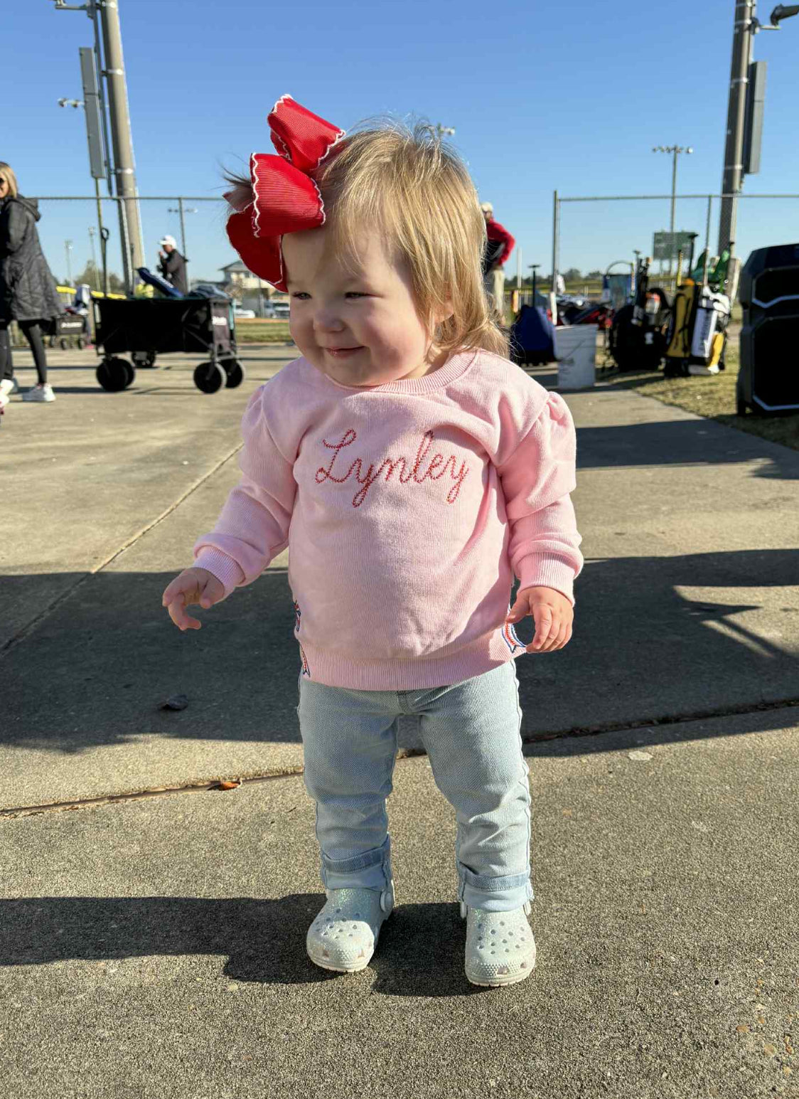 Side Appliqué Monogram Sweatshirt