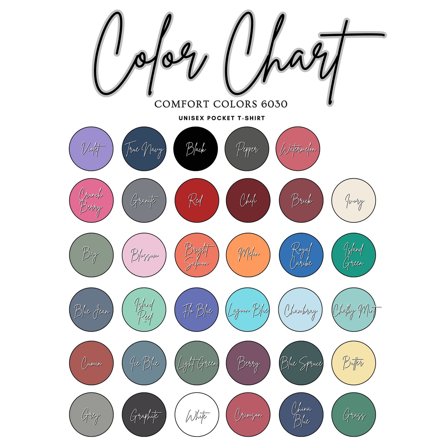 Comfort Color Monogram Shirt