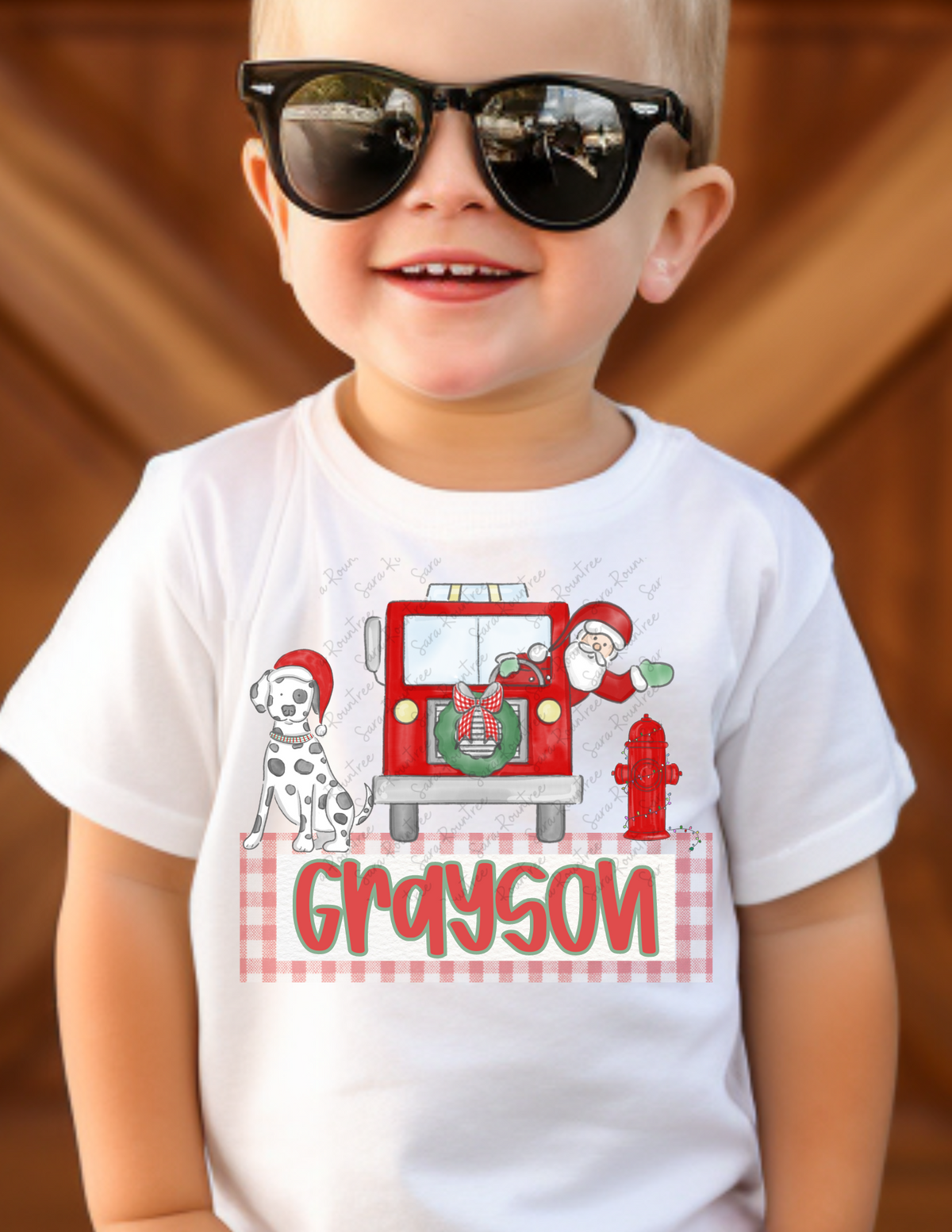 Firetruck Santa