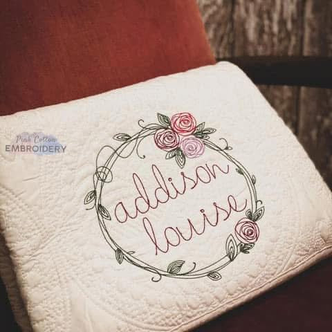 Baby Quilt Embroidered