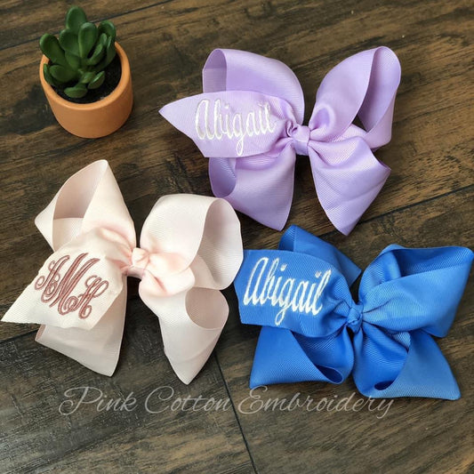 Embroidered Bows