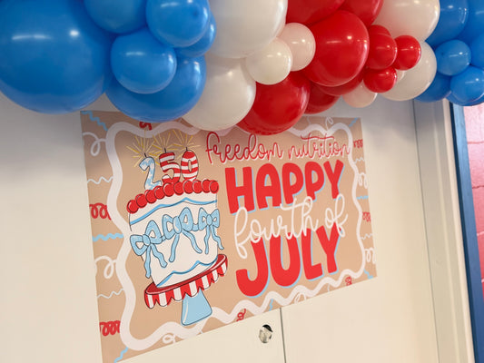 Banner + Balloons