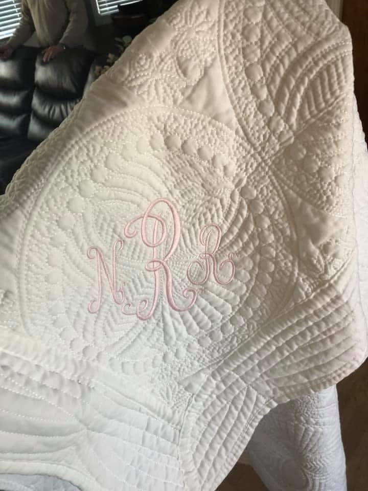 Baby Quilt Embroidered