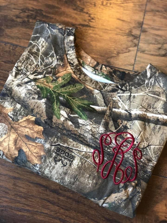 Camo Embroidered Monogram