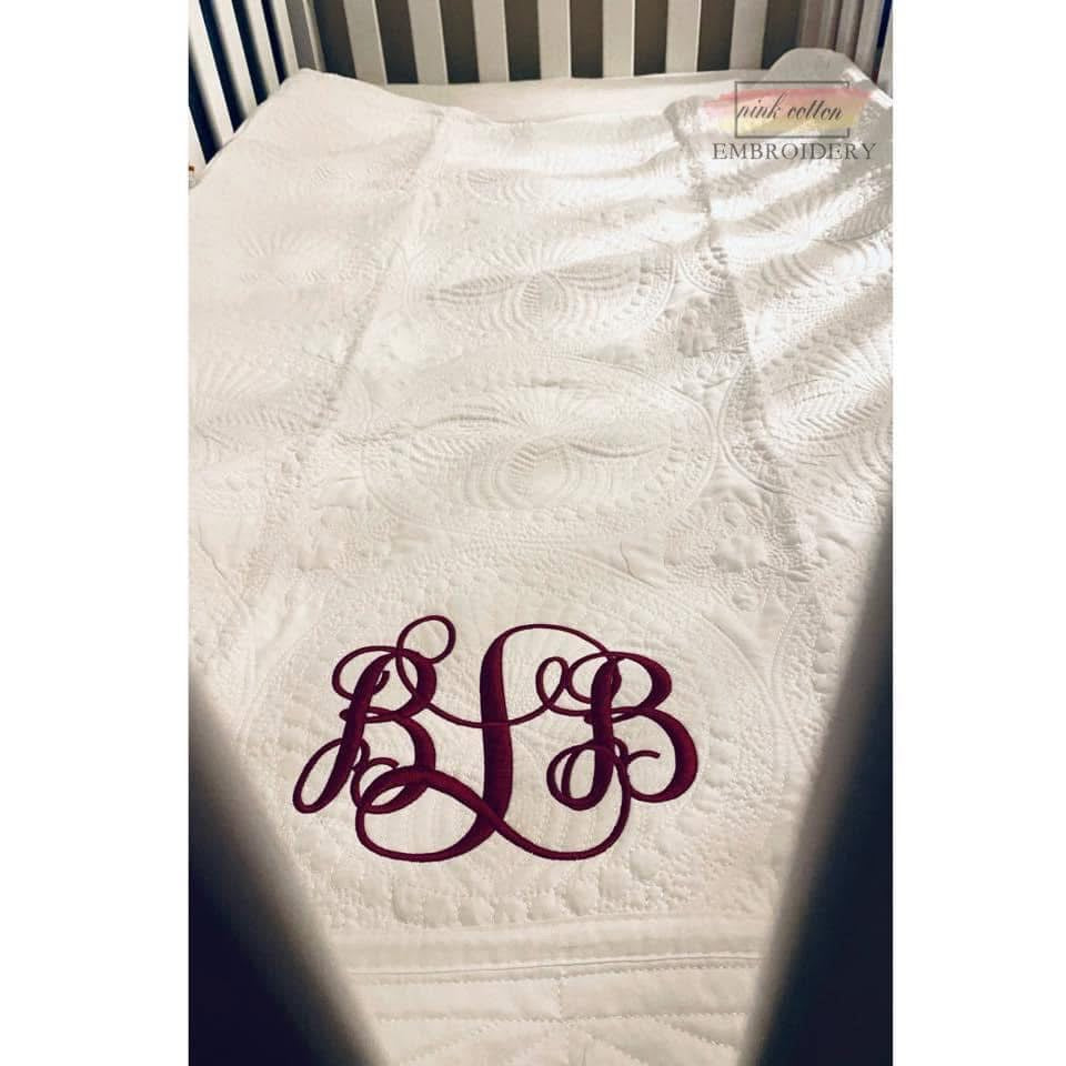 Baby Quilt Embroidered