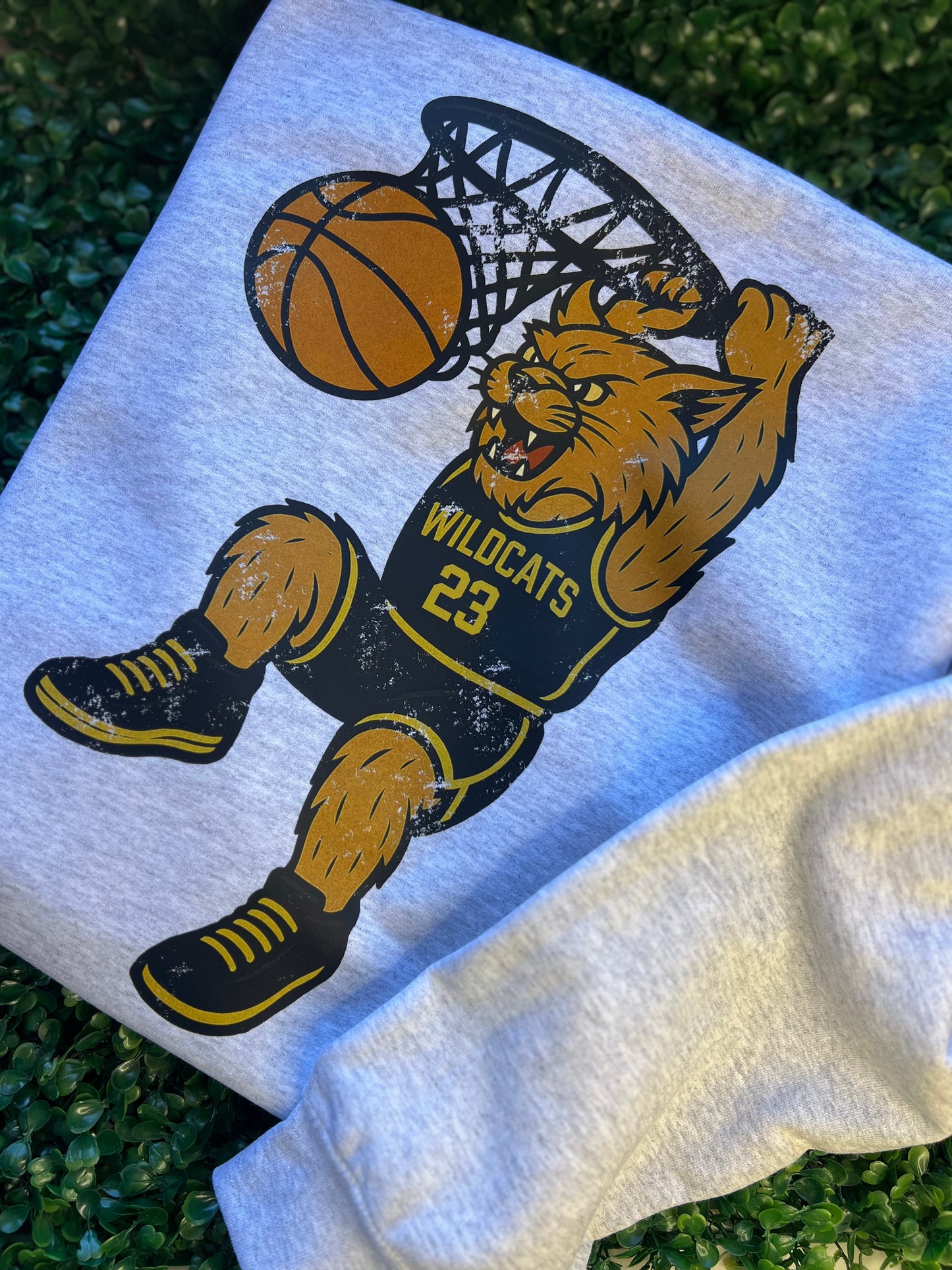 Wildcats Basketball with Childs number