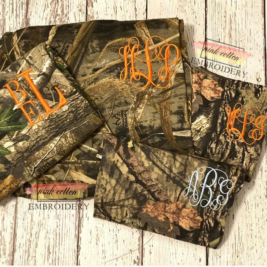 Camo Embroidered Monogram