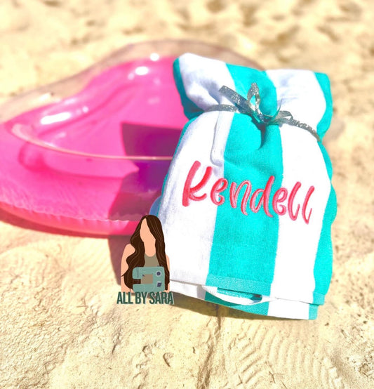 Pool Towel Embroidered Name