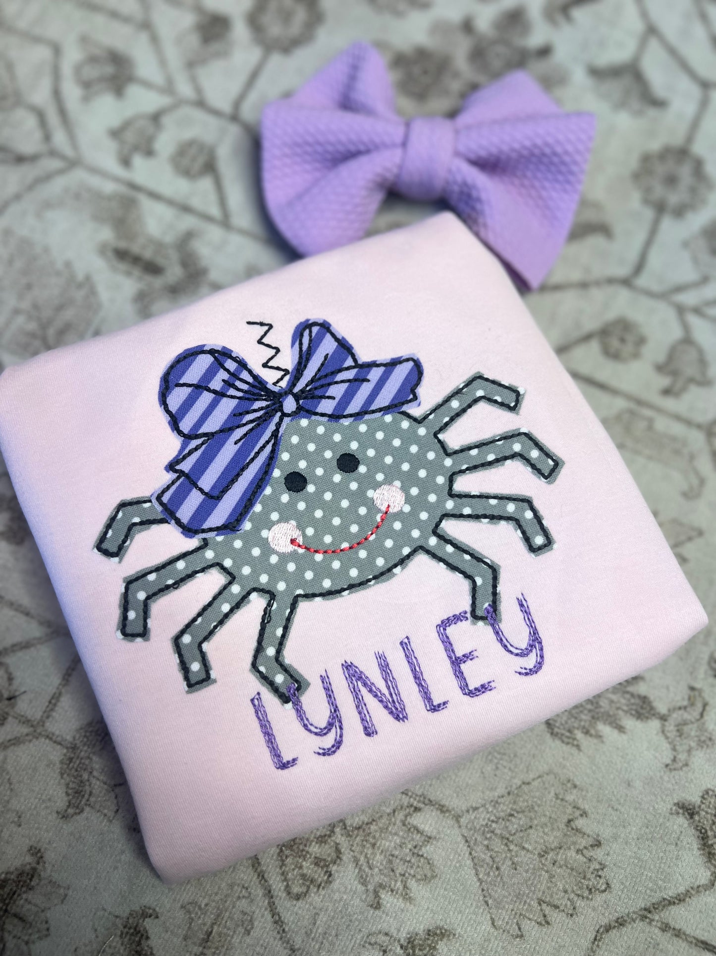 Spider Bow Appliqué