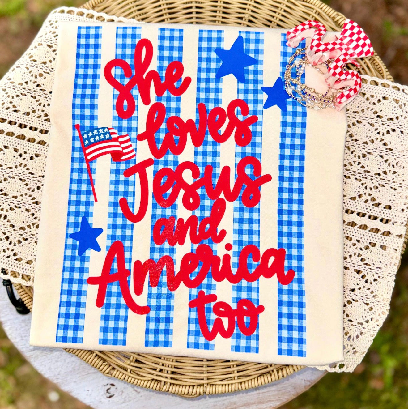 She loves Jesus and America too
