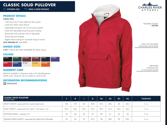 Charles River Fully Lined Pullover