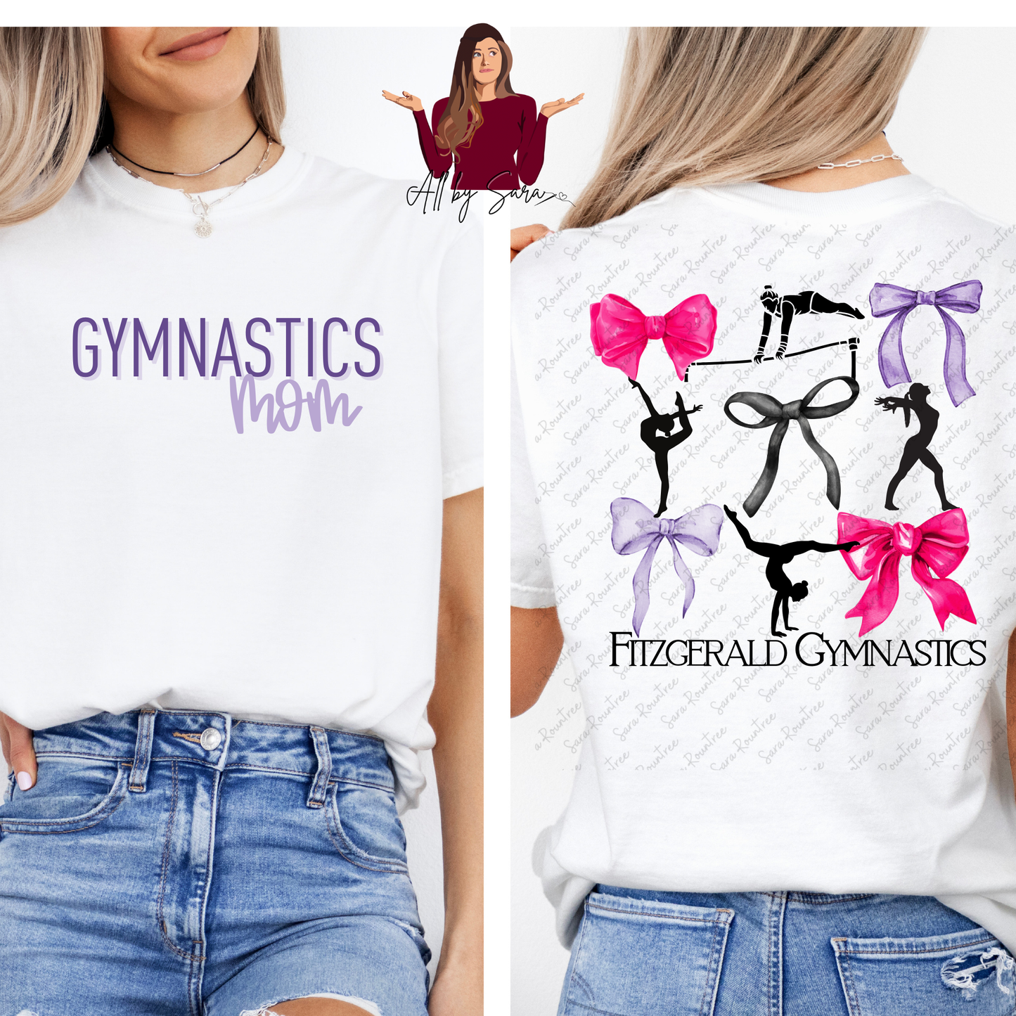 Gymnastics & Bow *custom name*