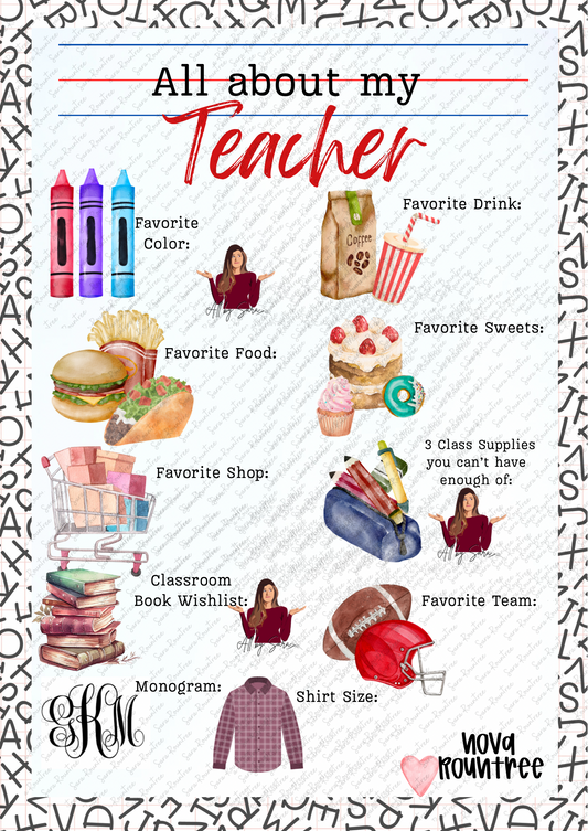 All About my Teacher