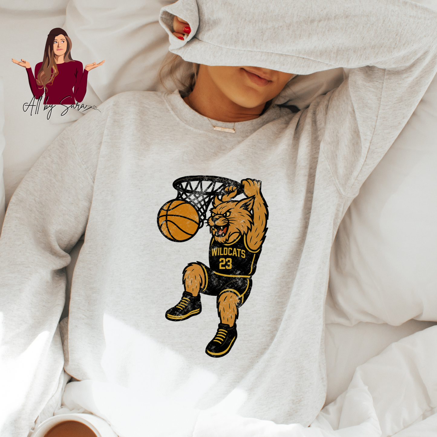 Wildcats Basketball with Childs number