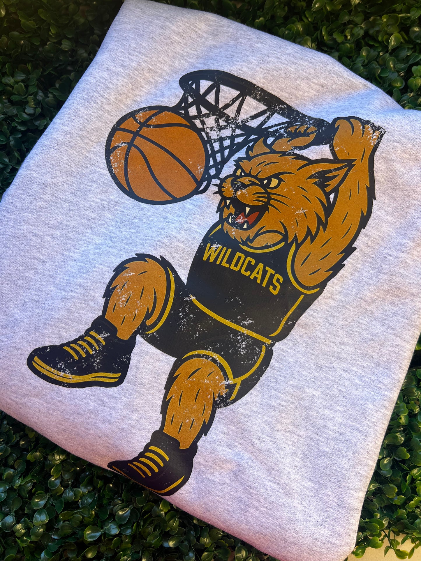 Wildcats Basketball with Childs number