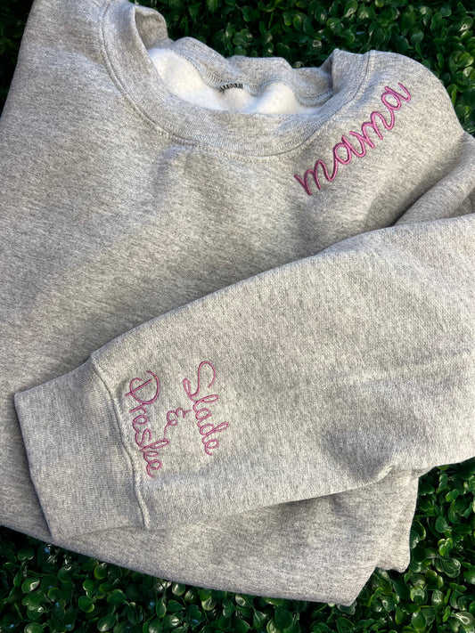 Collar Sweatshirt Name