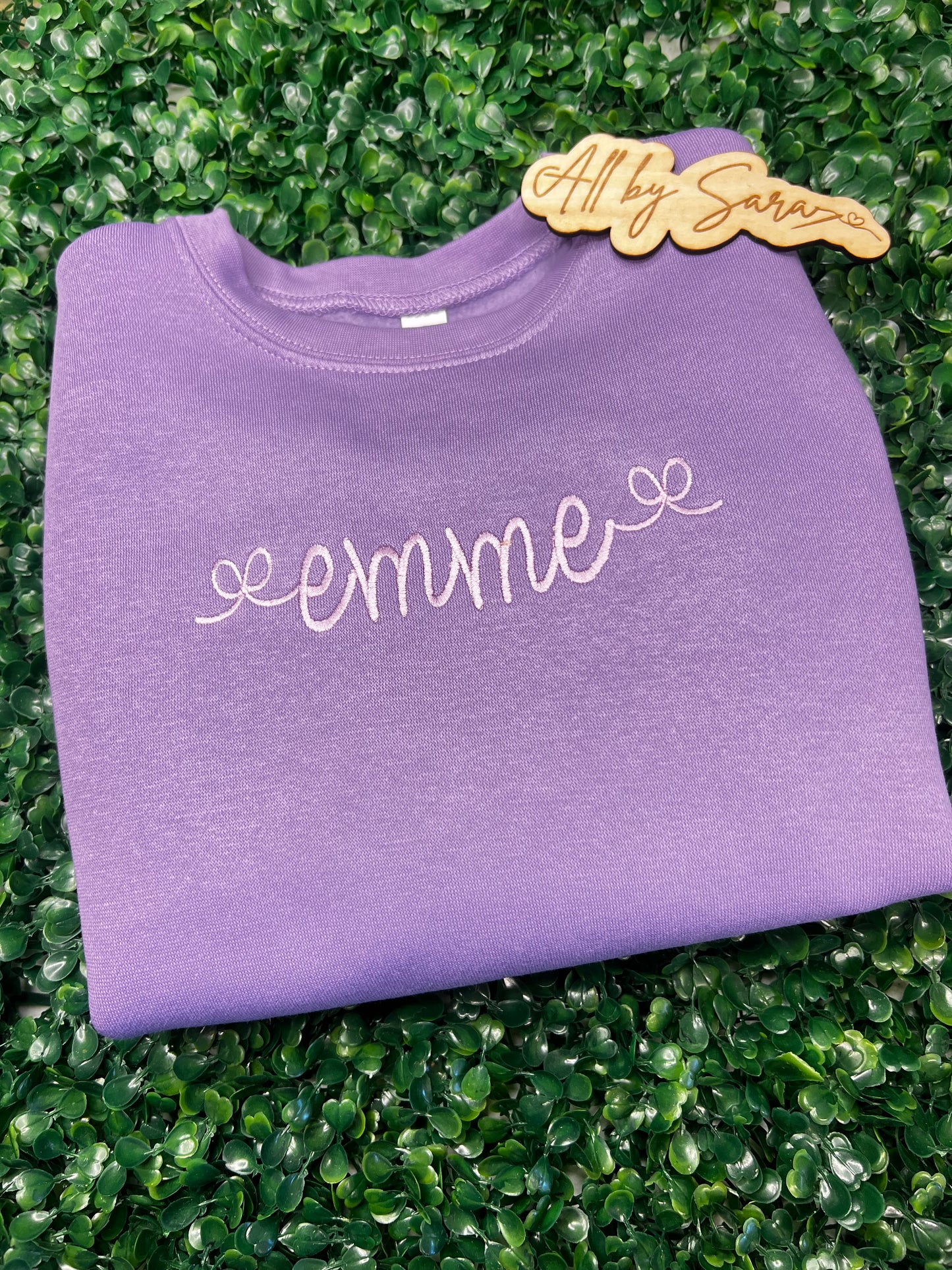 Name Bow sweatshirt
